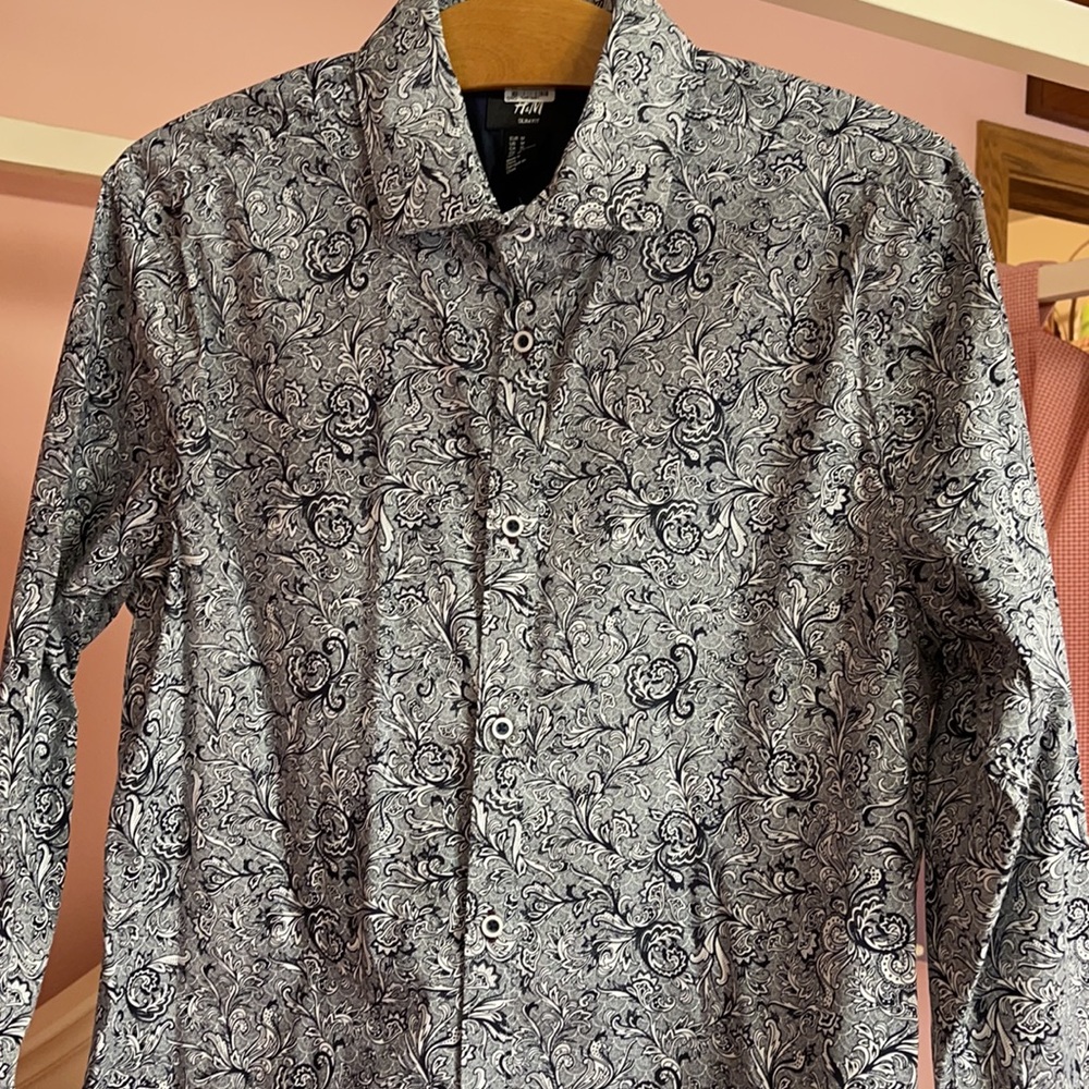 Men’s H&M slim fit button down shirt size M